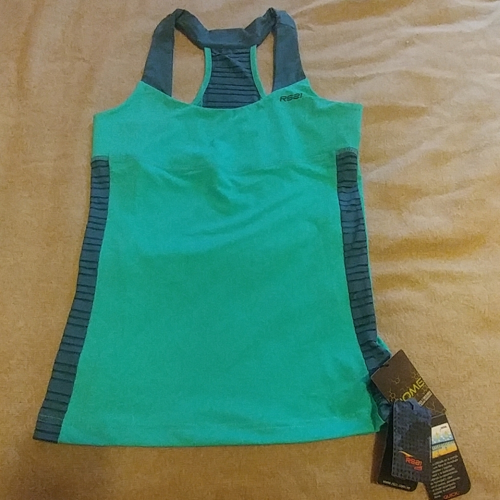 New *RS21pro sport tank top turquoise